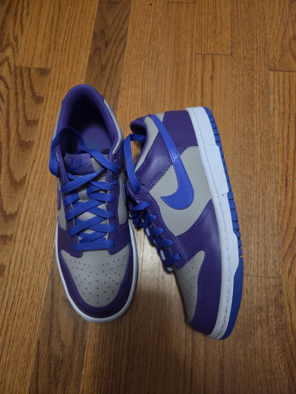 Nike Kids Purple, Gray & Blue Low Dunks